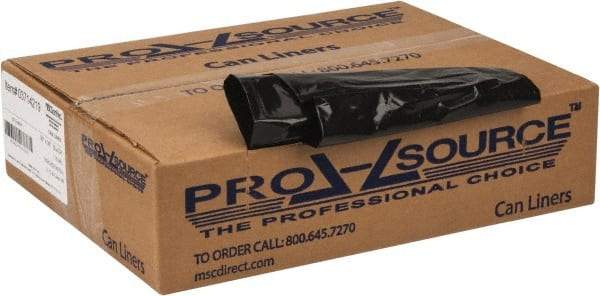 PRO-SOURCE - 1.35 mil Thick, Heavy-Duty Trash Bags - 30" Wide x 36" High, Black - USA Tool & Supply