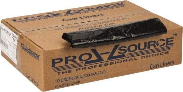PRO-SOURCE - 1.35 mil Thick, Heavy-Duty Trash Bags - 33" Wide x 40" High, Black - USA Tool & Supply