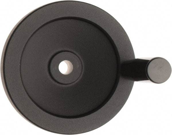 Value Collection - 4.92" Diam, Aluminum Handwheel with Handle - 1.22" Hub Diam - USA Tool & Supply