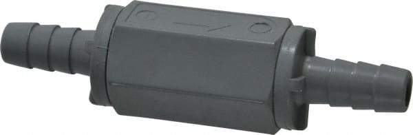 Specialty Mfr - 3/8" PVC Check Valve - Inline, Barb x Barb, 125 WOG - USA Tool & Supply