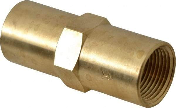 Specialty Mfr - 3/4" Brass Check Valve - Inline, FNPT x FNPT, 500 WOG - USA Tool & Supply