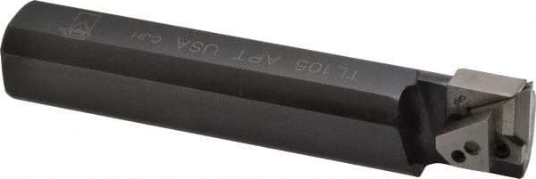 APT - 1-1/4" Min Bore Diam, 4" OAL, 1" Shank Diam, Indexable Boring Bar - TPG Insert, Screw or Clamp Holding Method - USA Tool & Supply