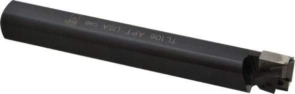 APT - 1-1/4" Min Bore Diam, 7" OAL, 1" Shank Diam, Indexable Boring Bar - TPG Insert, Screw or Clamp Holding Method - USA Tool & Supply