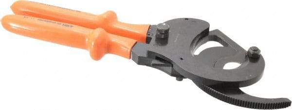 Facom - 13-3/16" OAL, 2" Capacity, 140mm Jaw Width, Insulated Cable Cutter Pliers - Oval Head, Cushion Handles - USA Tool & Supply