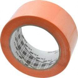 3M - Orange Solid Color Vinyl Tape - 2" Wide x 108' Long x 0.005" Thick, General Traffic - USA Tool & Supply