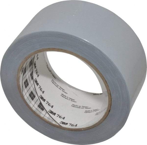 3M - Gray Solid Color Vinyl Tape - 2" Wide x 108' Long x 0.005" Thick, General Traffic - USA Tool & Supply