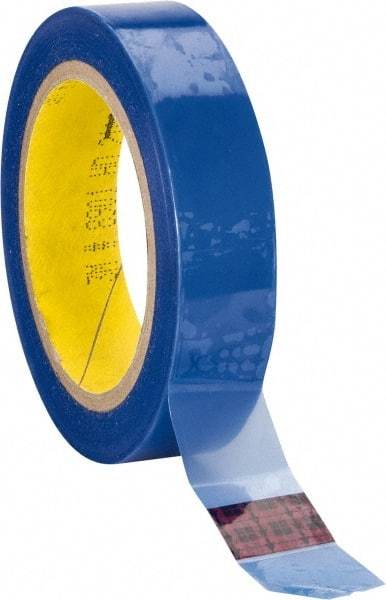 3M - 1" Wide x 72 Yd Long Blue Polyester Film Painter's Tape - Series 8901, 2.3 mil Thick, 26 In/Lb Tensile Strength - USA Tool & Supply