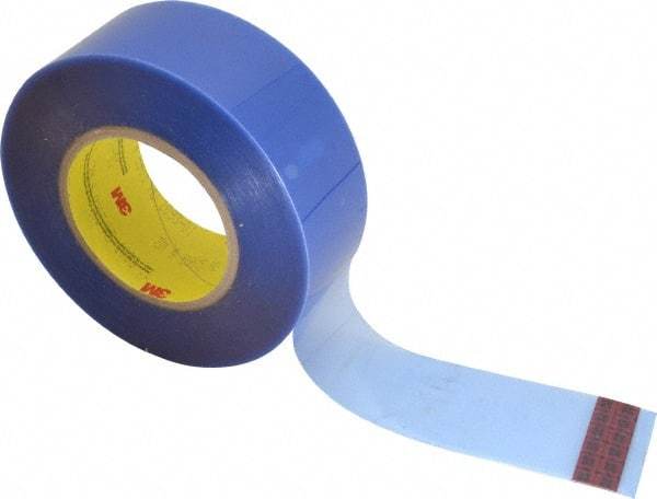 3M - 2" Wide x 72 Yd Long Blue Polyester Film Painter's Tape - Series 8905, 6.5 mil Thick, 110 In/Lb Tensile Strength - USA Tool & Supply