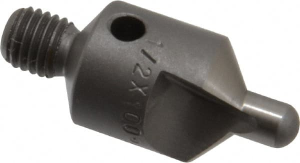 Made in USA - 2-1/2" OAL, 1/2" Head Diam, 2 Flute, 100° Incl Angle, Integral Pilot, Adjustable Stop Countersink - USA Tool & Supply
