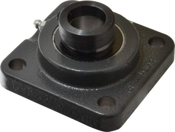 Browning - 1" ID, 3-3/4" OAL x 3-3/4" OAH 4-Bolt Flange - 1,651 Lb Static Cap, 2,801 Lb Dyn Cap, 2-3/4" Btw Mnt Hole Ctrs, Cast Iron - USA Tool & Supply