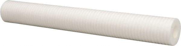 Parker - 2-1/2" OD, 100µ, Polyolefin Thermal Bonded Cartridge Filter - 20" Long - USA Tool & Supply