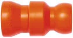Loc-Line - 10 Piece, 1/2" ID Coolant Hose In-Line Valve - Female to Ball Connection, Acetal Copolymer Body, Unthreaded, Use with Loc-Line Modular Hose Systems - USA Tool & Supply