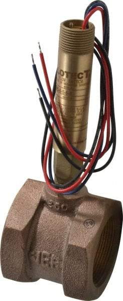 Dwyer - 2,000 psi, Brass Housing, Dwyer Flowtect Flow Switch - Model V6 - USA Tool & Supply