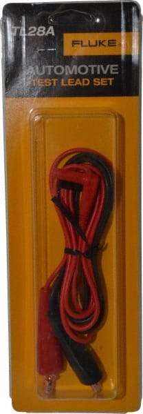 Fluke - Red/Black Electrical Test Equipment Leads Set - Use with All Models - USA Tool & Supply