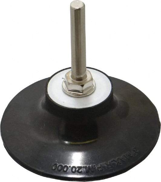 Norton - 3" Diam Quick-Change Type R Disc Backing Pad - 1/4" Shank Diam, Medium Density, 20,000 RPM, Speed-Lok TR Compatible - USA Tool & Supply