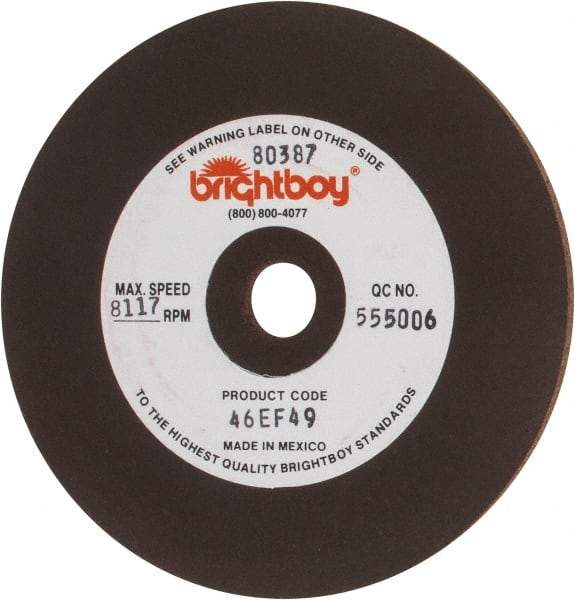 Cratex - 4" Diam x 1/2" Hole x 1/8" Thick, 46 Grit Surface Grinding Wheel - Coarse Grade - USA Tool & Supply