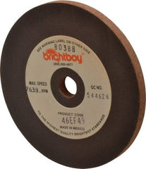 Cratex - 4" Diam x 1/2" Hole x 1/4" Thick, 46 Grit Surface Grinding Wheel - Coarse Grade - USA Tool & Supply