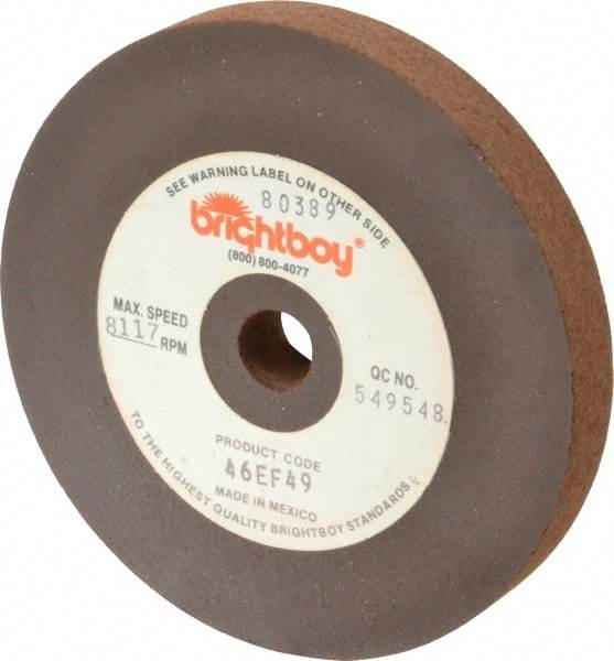 Cratex - 4" Diam x 1/2" Hole x 1/2" Thick, 46 Grit Surface Grinding Wheel - Coarse Grade - USA Tool & Supply