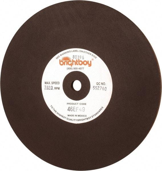 Cratex - 8" Diam x 1/2" Hole x 1/4" Thick, 46 Grit Surface Grinding Wheel - Coarse Grade - USA Tool & Supply