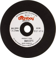 Cratex - 4" Diam x 1/2" Hole x 1/8" Thick, 46 Grit Surface Grinding Wheel - Coarse Grade - USA Tool & Supply