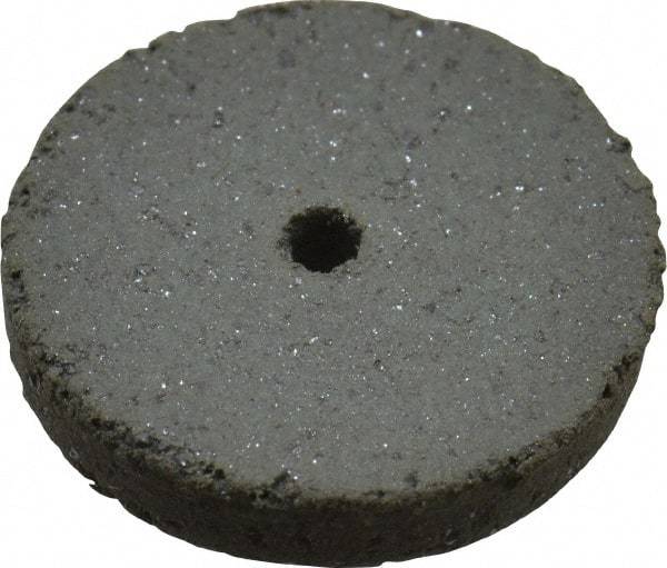 Cratex - 5/8" Diam x 1/16" Hole x 3/32" Thick, Surface Grinding Wheel - Silicon Carbide, Coarse Grade, 25,000 Max RPM, Rubber Bond, No Recess - USA Tool & Supply
