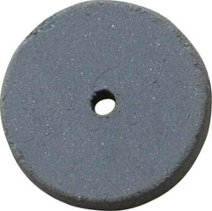 Cratex - 5/8" Diam x 1/16" Hole x 3/32" Thick, Surface Grinding Wheel - Silicon Carbide, Extra Fine Grade, 25,000 Max RPM, Rubber Bond, No Recess - USA Tool & Supply