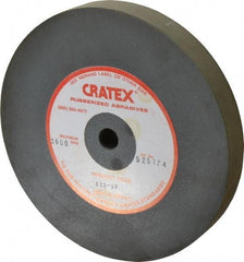 Cratex - 6" Diam x 1/2" Hole x 3/4" Thick, Surface Grinding Wheel - Silicon Carbide, Extra Fine Grade, 3,600 Max RPM, Rubber Bond, No Recess - USA Tool & Supply