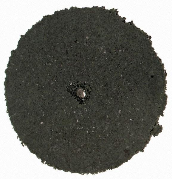 Cratex - 1" Diam x 1/16" Hole x 1/8" Thick, Surface Grinding Wheel - Silicon Carbide, Coarse Grade, Rubber Bond, No Recess - USA Tool & Supply