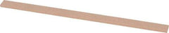 Made in USA - 220 Grit Aluminum Oxide Rectangular Polishing Stone - Very Fine Grade, 1/4" Wide x 4" Long x 1/16" Thick - USA Tool & Supply