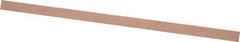Made in USA - 180 Grit Aluminum Oxide Rectangular Polishing Stone - Very Fine Grade, 1/4" Wide x 6" Long x 1/8" Thick - USA Tool & Supply