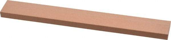 Made in USA - 220 Grit Aluminum Oxide Rectangular Polishing Stone - Very Fine Grade, 3/4" Wide x 6" Long x 1/4" Thick - USA Tool & Supply