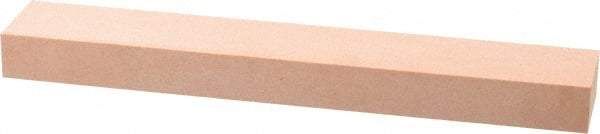Made in USA - 320 Grit Aluminum Oxide Rectangular Polishing Stone - Extra Fine Grade, 1" Wide x 6" Long x 1/2" Thick - USA Tool & Supply