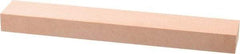 Made in USA - 320 Grit Aluminum Oxide Rectangular Polishing Stone - Extra Fine Grade, 1" Wide x 6" Long x 1/2" Thick - USA Tool & Supply