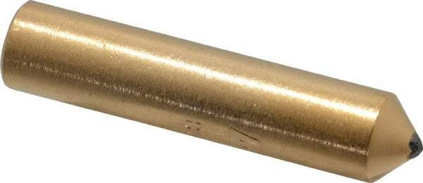 Norton - 1/3 Carat Single Point Diamond Dresser - 2" Long x 7/16" Shank Diam - USA Tool & Supply