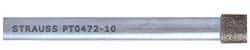 Strauss - CBN Grinding Pin - 1/8" Shank Diam x 2" Shank Length, Medium Grade, 80 Grit - USA Tool & Supply