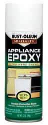 Rust-Oleum - White, Gloss, Appliance Epoxy Spray Paint - 7 Sq Ft per Can, 12 oz Container - USA Tool & Supply