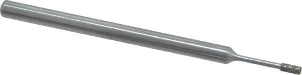 Strauss - 1/8" Head Thickness Diamond (Abrasive) Grinding Pin - 1/8" Shank Diam x 2" Shank Length, Medium Grade, 80 Grit - USA Tool & Supply
