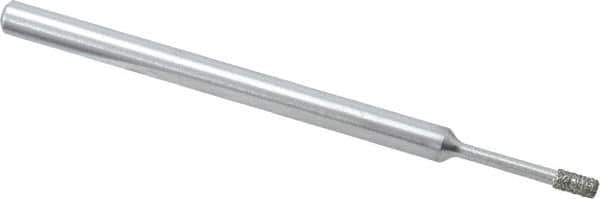 Strauss - 1/8" Head Thickness Diamond (Abrasive) Grinding Pin - 1/8" Shank Diam x 2" Shank Length, Medium Grade, 80 Grit - USA Tool & Supply