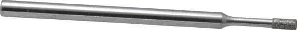 Strauss - 0.157" Head Thickness Diamond (Abrasive) Grinding Pin - 1/8" Shank Diam x 2" Shank Length, Fine Grade, 120 Grit - USA Tool & Supply