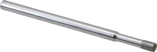 Strauss - 0.11" Head Diam x 0.157" Head Thickness Diamond (Abrasive) Grinding Pin - 1/8" Shank Diam x 2" Shank Length, Very Fine Grade, 170 Grit - USA Tool & Supply