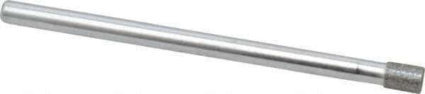 Strauss - 0.14" Head Diam x 0.197" Head Thickness Diamond (Abrasive) Grinding Pin - 1/8" Shank Diam x 2" Shank Length, (170 Mesh Grit) - USA Tool & Supply