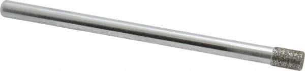 Strauss - 0.14" Head Diam x 0.197" Head Thickness Diamond (Abrasive) Grinding Pin - 1/8" Shank Diam x 2" Shank Length, Medium Grade, 80 Grit - USA Tool & Supply