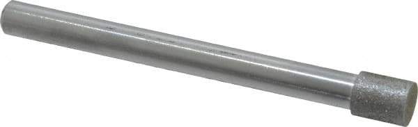 Strauss - 0.315" Head Diam x 3/8" Head Thickness Diamond (Abrasive) Grinding Pin - 1/4" Shank Diam x 3" Shank Length, Very Fine Grade, 170 Grit - USA Tool & Supply