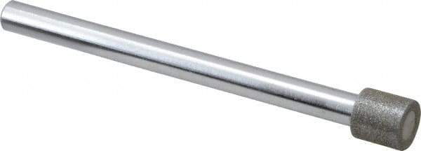 Strauss - 0.394" Head Diam x 0.394" Head Thickness Diamond (Abrasive) Grinding Pin - 1/4" Shank Diam x 3-1/2" Shank Length, (170 Mesh Grit) - USA Tool & Supply