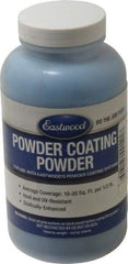Made in USA - 8 oz Dark Blue (Ford) Paint Powder Coating - Polyurethane, 10 Sq Ft Coverage - USA Tool & Supply