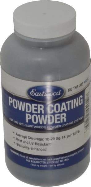 Made in USA - 8 oz Black Wrinkle Paint Powder Coating - Polyurethane, 10 Sq Ft Coverage - USA Tool & Supply