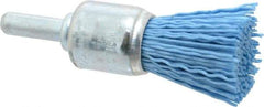 Dico - 3/4" Brush Diam, End Brush - Fine Grade, 1/4" Diam Shank - USA Tool & Supply