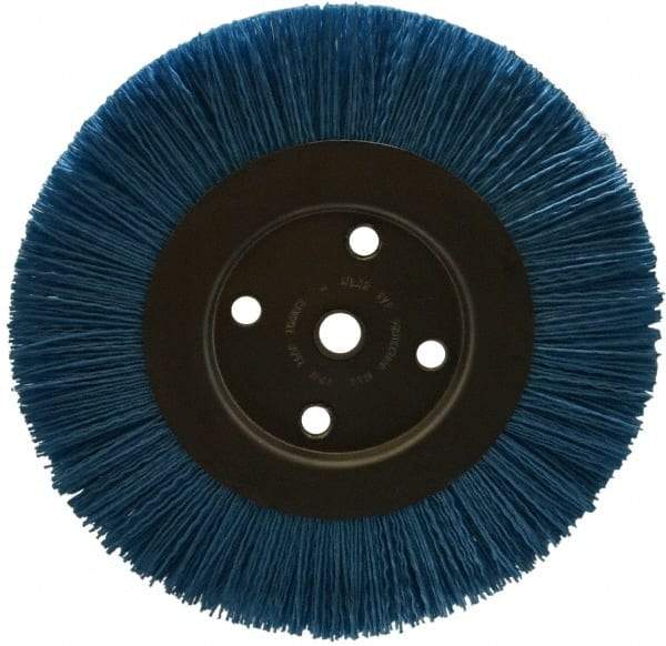 Dico - 8" OD, 5/8" Arbor Hole, Crimped Nylon Wheel Brush - 3/8" Face Width - USA Tool & Supply