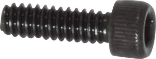 Value Collection - #4-40 UNC Hex Socket Drive, Socket Cap Screw - Alloy Steel, Black Oxide Finish, Fully Threaded, 3/8" Length Under Head - USA Tool & Supply