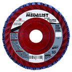 7 x 5/8-11" - 40 Grit - Zirconia Aluminum Type 27 - Fat Boy Resin Cloth Flap Disc - USA Tool & Supply